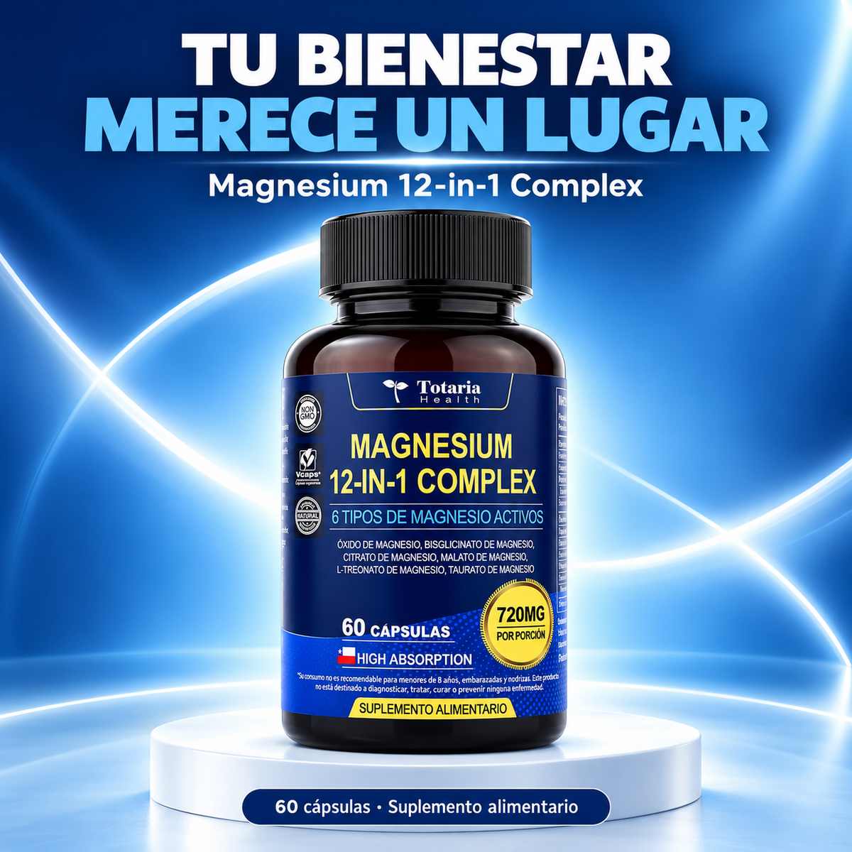 Cápsulas de Magnesio 12 en 1