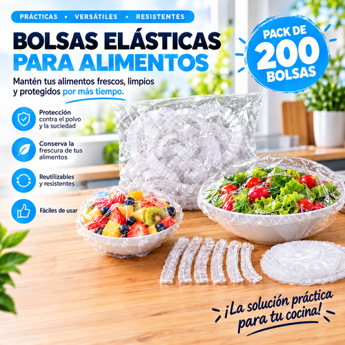 PACK BOLSAS ELÁSTICAS 200 UNDS