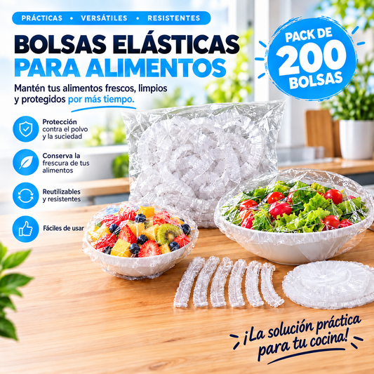 PACK BOLSAS ELÁSTICAS 200 UNDS