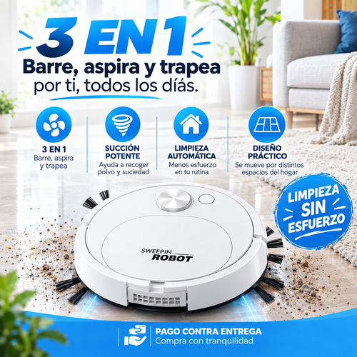 Aspiradora Robot 3 en 1