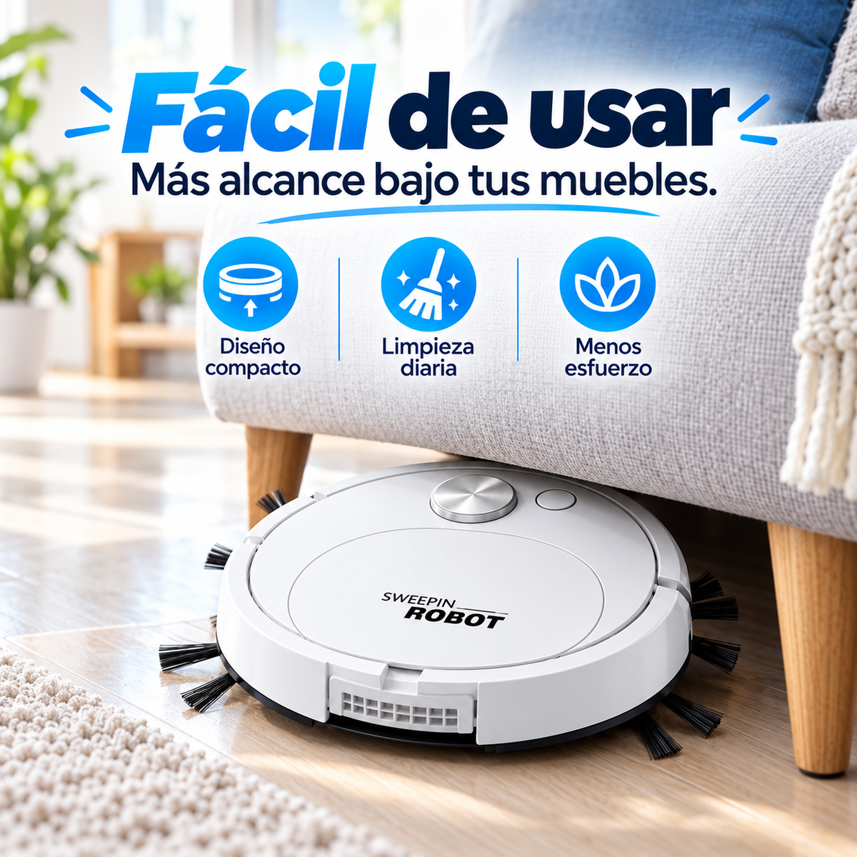 Aspiradora Robot 3 en 1