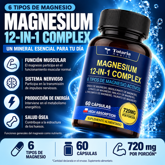 Cápsulas de Magnesio 12 en 1