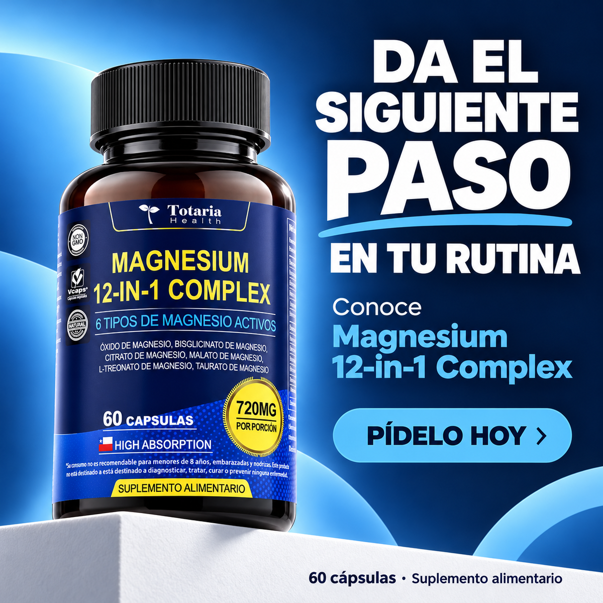 Cápsulas de Magnesio 12 en 1